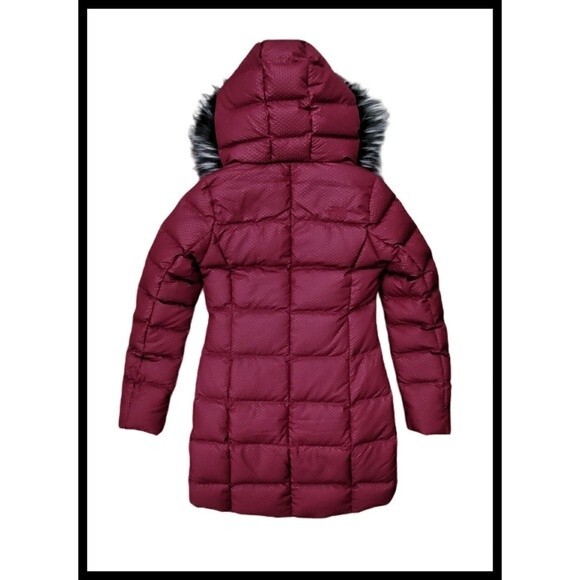 NWT The North Face 550 Down Fill Puffer Zipper Parka Coat Faux Fur Hood XS NEW - Picture 7 of 16